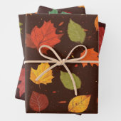 Herbst lässt Rustikal fallen Geschenkpapier Set (Beispiel)