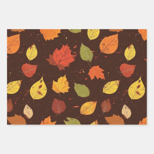 Herbst lässt Rustikal fallen Geschenkpapier Set (Vorderseite)