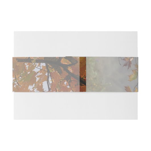 Herbst lässt rustikale Einladung Einladungsbanderole (Rückseitenbeispiel)