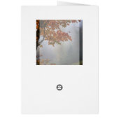 Herbst lässt rustikale Hochzeit Vielen Dank (Hinten)