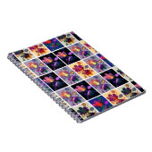 Herbst lässt rustikales Patchwork Quilt Collage Notizblock (Rechte Seite)