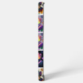 Herbst lässt rustikales Patchwork Quilt Collage Samsung Galaxy Hülle (Linke Seite)