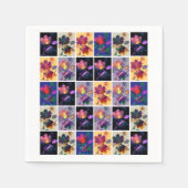 Herbst lässt rustikales Patchwork Quilt Collage Serviette (Vorderseite)