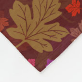 Herbst lässt schönes Fall Maptern Muster Fleecedecke (Ecke)