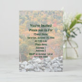 Herbst lässt Steinmauerlandschaft Einladung (Stehend Vorderseite)