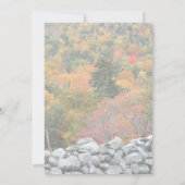 Herbst lässt Steinmauerlandschaft Einladung (Rückseite)