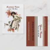 Herbst lässt Visitenkarte Lady and Dog (Vorne/Hinten)