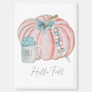Herbst lässt Wasserfarben Pumpkins Blue Pink Fall Magnet