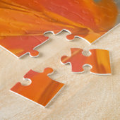 Herbst-Latte-Date | Herbstliche Kaffeeblätter Aqua Puzzle (Seite)