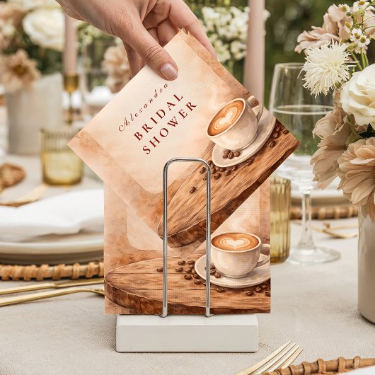 Herbst-Latte-Liebe Brautparty Serviette
