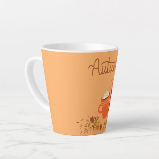 Herbst Latte Tasse (Linke Ecke)