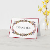 Herbst-Laub danken Ihnen zu kardieren Karte (Gelbe Blume)