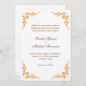 Herbst-Laub-Hochzeits-Einladungs-12x18 Karte (Vorne/Hinten)