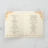 Herbst-Laub-Hochzeits-Programm Programm (Innenseite)