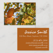 Herbst-Leaf-Herbst lässt Sky Nature Fotografy Visitenkarte (Vorne/Hinten)
