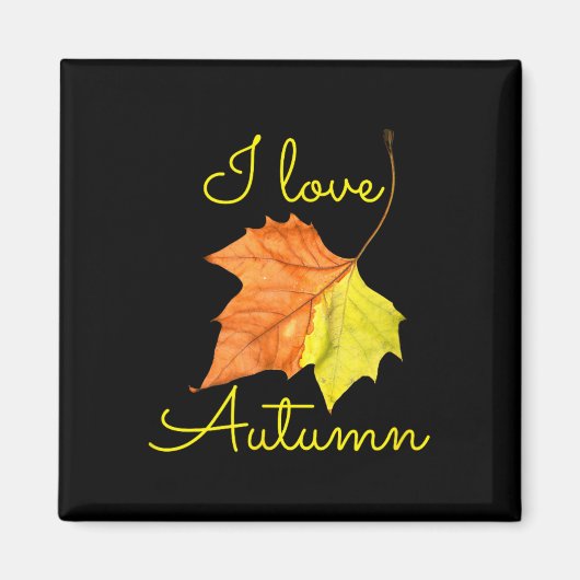 Herbst Leaf Herbst September Magnet (Vorne)
