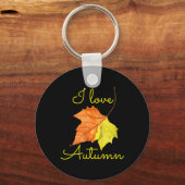 Herbst Leaf Herbst September Schlüsselanhänger (Vorderseite)