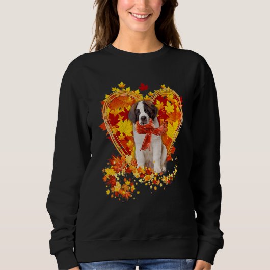 Herbst Leaf Herzstück Sweatshirt (Vorderseite)