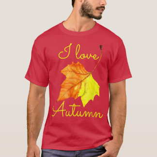Herbst Leaf, I Liebe Herbst, Herbstliebhaber T-Shirt