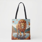 Herbst Leaves Male Lion Tasche (Vorderseite)