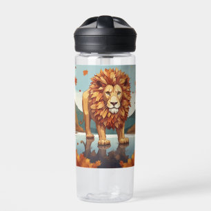 Herbst Leaves Male Lion Trinkflasche