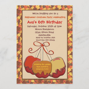 Herbst-Leckerei-Party Einladung