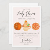 Herbst Leckereien Kinderdusche Einladung (Vorne/Hinten)