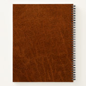 Herbst - Leder - Herbstfarben Notizblock (Rückseite)