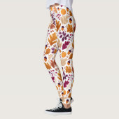 Herbst-Leggings - Herbstleaves & Acorns-Muster Leggings (Links)