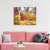 Herbst Leinwand Forest Art Print (Insitu (Wohnzimmer))