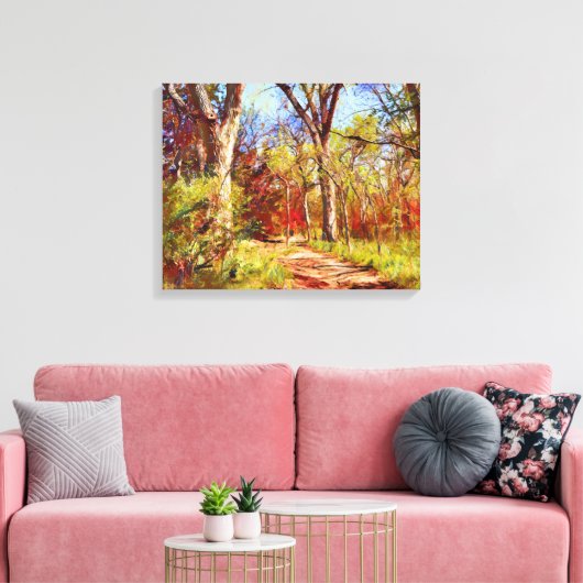 Herbst Leinwand Forest Art Print (Insitu (Wohnzimmer))