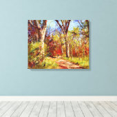 Herbst Leinwand Forest Art Print (Insitu (Holzboden))