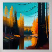 Herbst - Leinwand Poster (Vorne)
