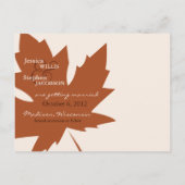 Herbst-Liebe 01 Ankündigungspostkarte (Rückseite)