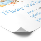 Herbst Liebe Blaue Pumpkin Mama Osa Bar Poster (Ecke)