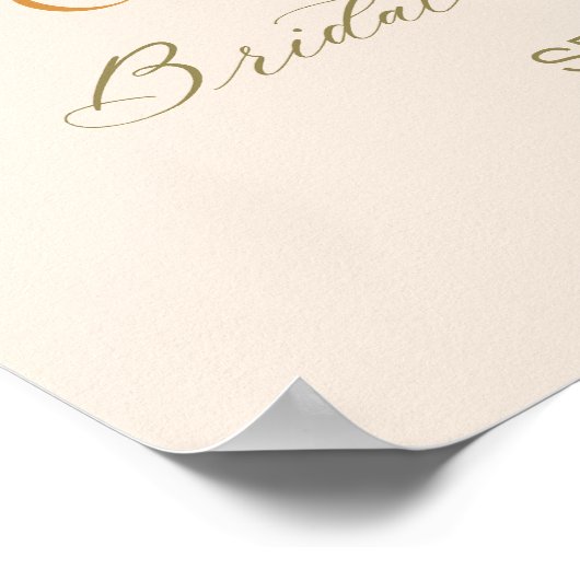 Herbst Liebe Boho Brautparty Willkommen Poster (Ecke)