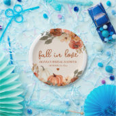 Herbst Liebe Boho Terracotta Pumpkin Brautparty Pappteller (Party)