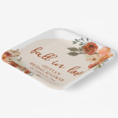 Herbst Liebe Boho Terracotta Pumpkin Brautparty Pappteller (Gewinkelt)