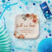 Herbst Liebe Boho Terracotta Pumpkin Brautparty Pappteller (Party)