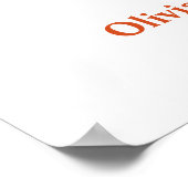 Herbst Liebe Brauen Brautparty Willkommen Poster (Ecke)