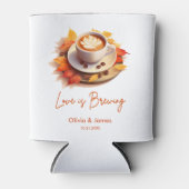 Herbst Liebe Braut Brautparty Hochzeit Dosenkühler (Vorderseite)