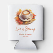 Herbst Liebe Braut Brautparty Hochzeit Dosenkühler (Rückseite)