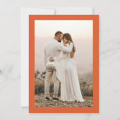 Herbst Liebe Braut Foto Brautparty Einladung (Rückseite)