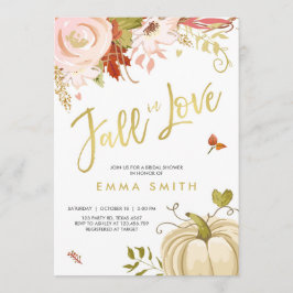 Herbst Liebe Brautdusche Einladung Baby Herbst