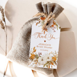 Herbst Liebe Brautparty danke Geschenkanhänger