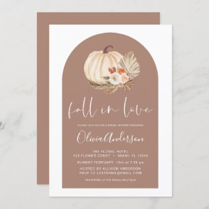 Herbst Liebe Brautparty Pampas Grotto America Einladung