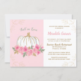 Herbst Liebe Chic Herbst Pumpkin Brautparty Einladung