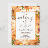 Herbst Liebe Grüne Rustikale Hochzeit Einladung (Vorderseite)