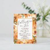 Herbst Liebe Grünpflanzen Kinderdusche Rustikal Postkarte (Stehend Vorderseite)