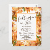 Herbst Liebe Grünpflanzen Kinderdusche Rustikal Postkarte (Vorne/Hinten)